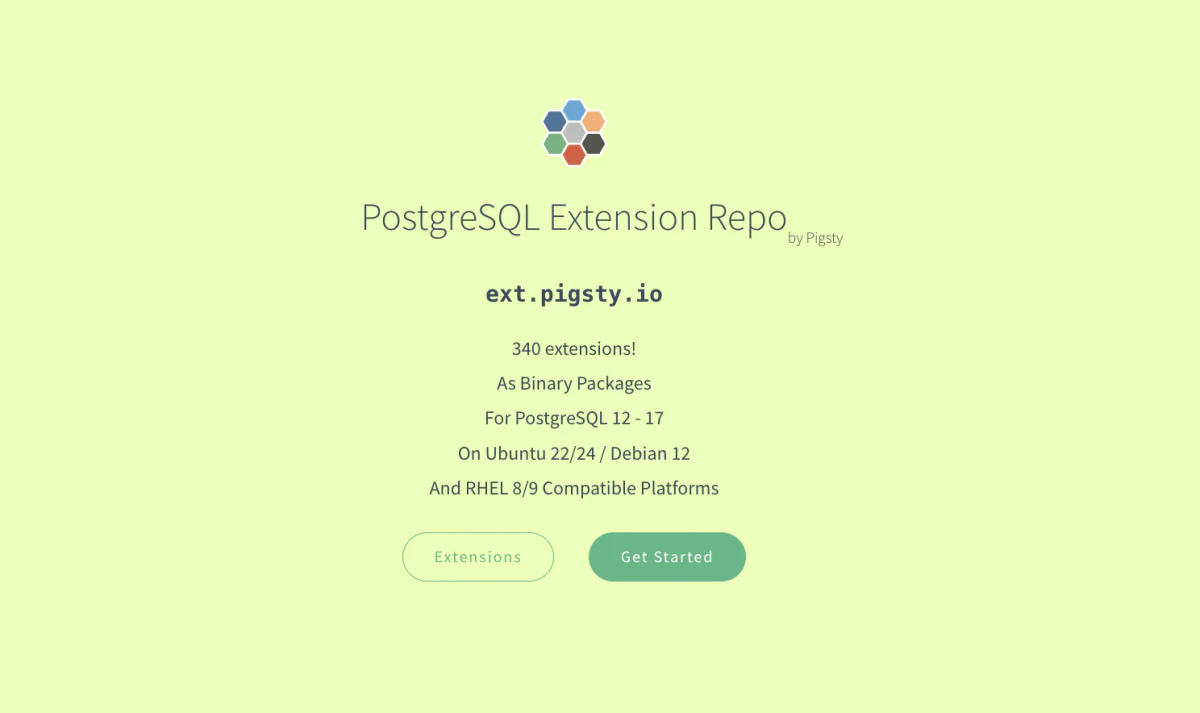 PGEXT.CLOUD 扩展目录首页